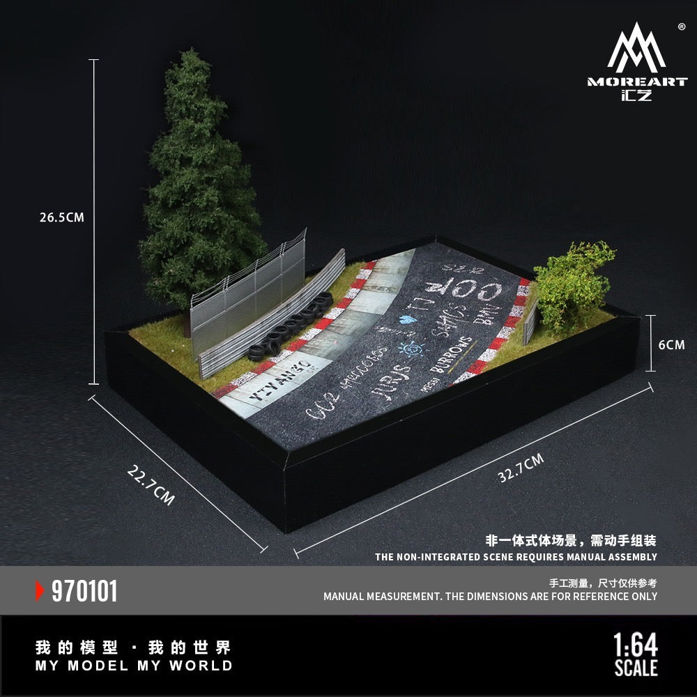 PRE ORDEN MoreArt 1:64 / Diorama Circuito de Nurburgring