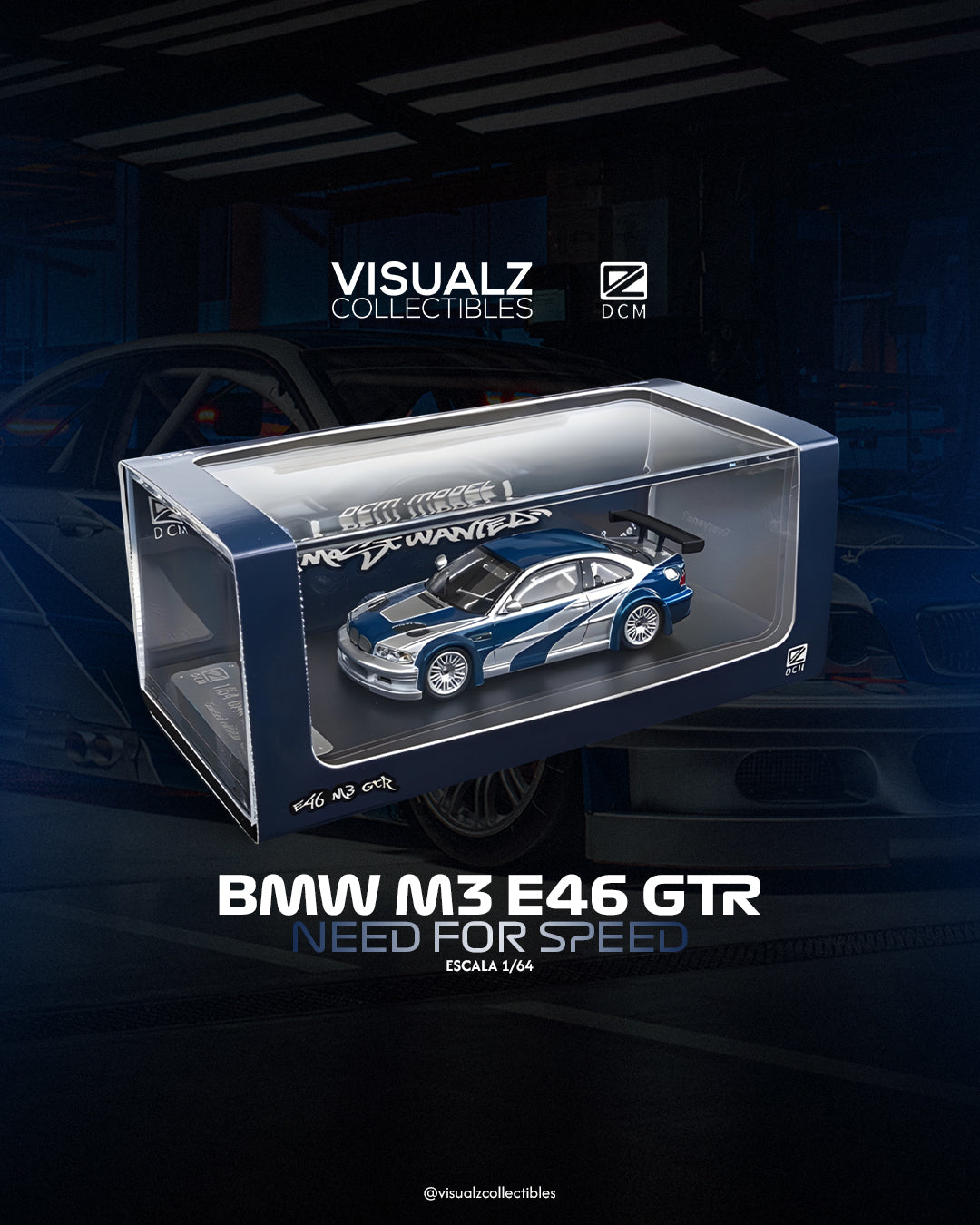 DCM 1:64 / BMW M3 E46 GTR Edición de Need For Speed