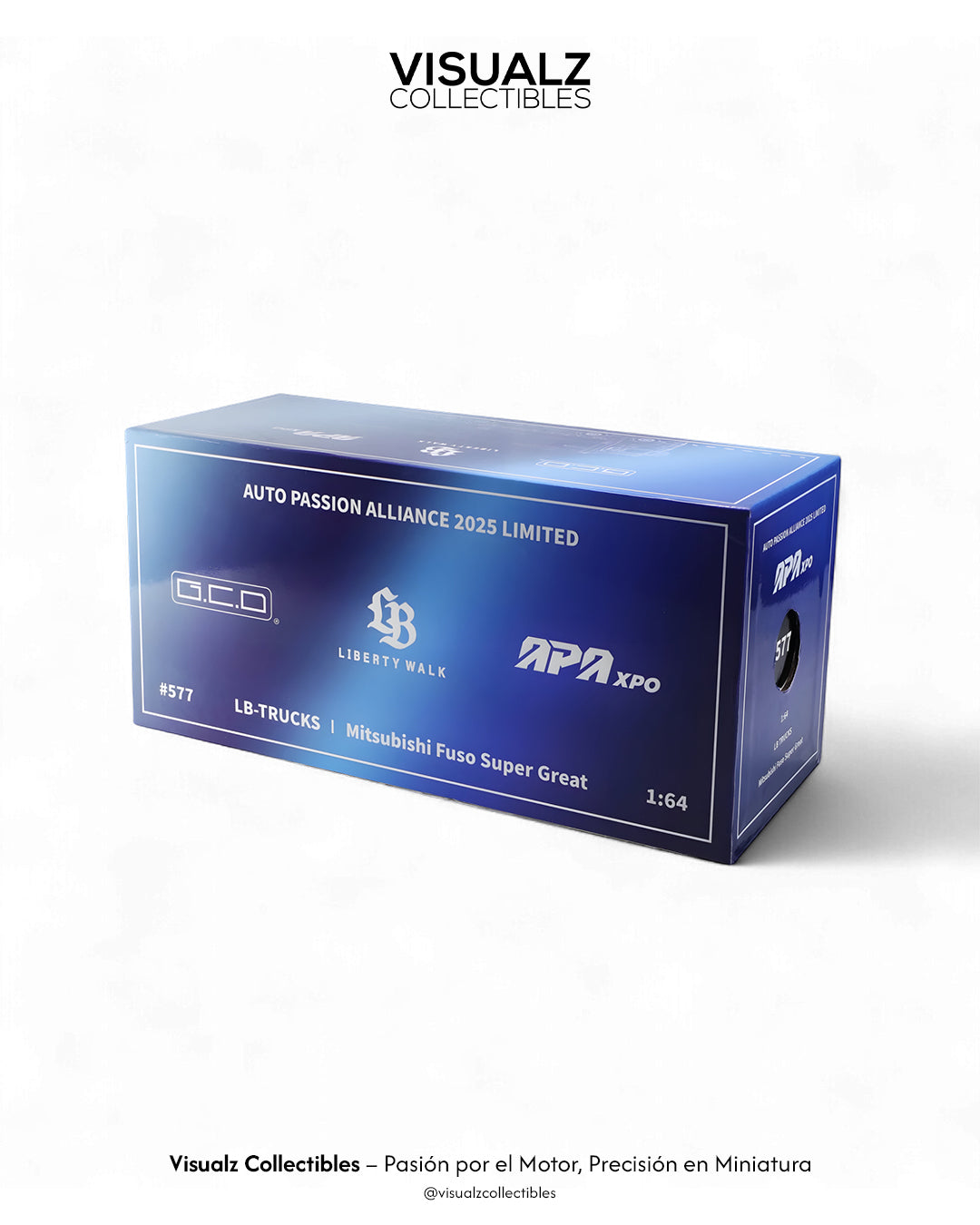 PRE ORDEN GCD 1/64 Mitsubishi Fuso Super Great - LB-Trucks - BLU (RHD)