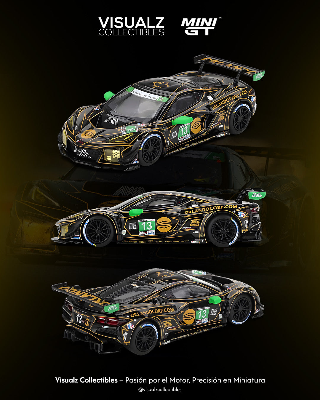 PRE ORDEN MiniGT 1:64 / Corvette Z06 GT3.R #13 AWA 2025 IMSA DAYTONA