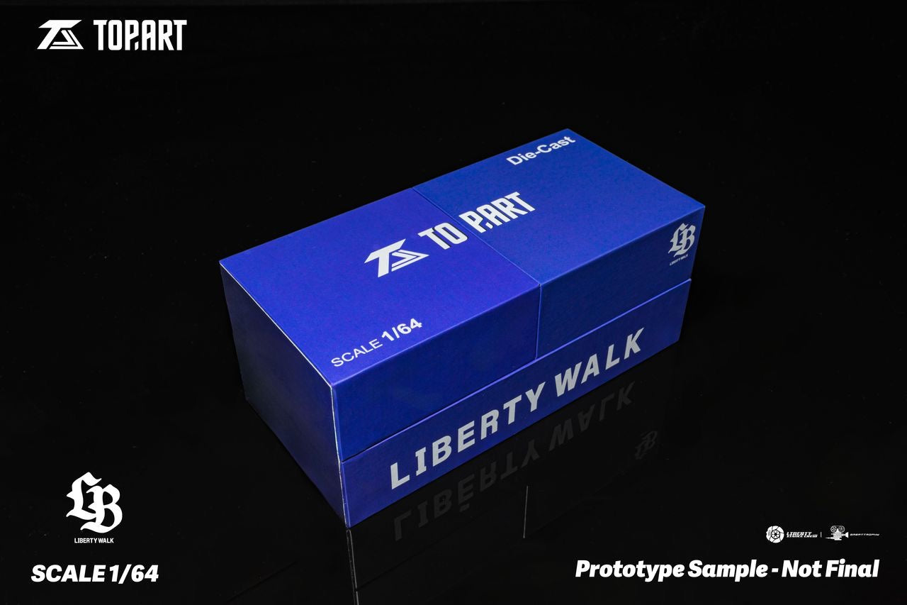 PRE ORDER TopArt 1:64 / Lamborghini Countach LBWK Blanco Producto con licencia oficial de LibertyWalk