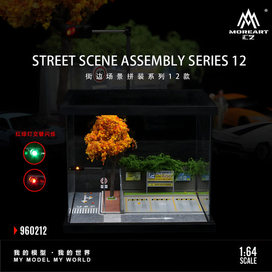 PRE ORDEN MoreArt 1:64 / Diorama Callejero con semáforo funcional