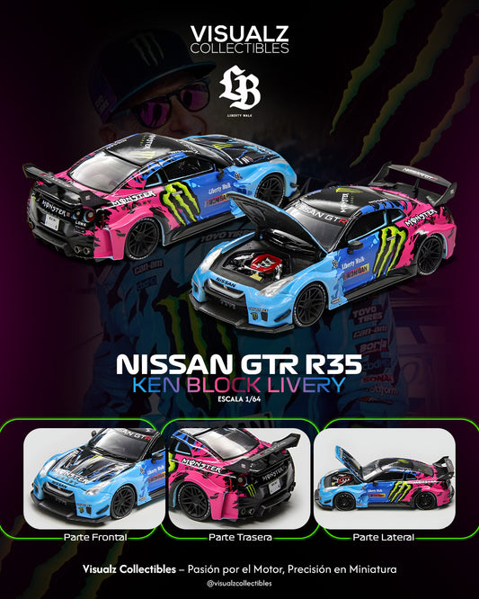 PRE ORDEN DemonKing 1:64 / Nissan GTR R35 Ken Block Livery