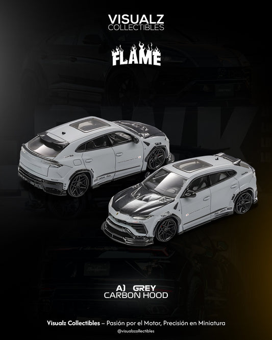 PRE ORDEN Flame 1:64 / Lamborghini Urus LBWK Grey