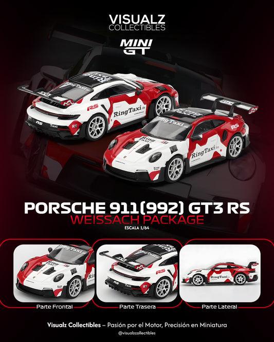 PRE ORDEN MiniGT 1:64 / Porsche 911 (992) GT3 RS – Weissach Package