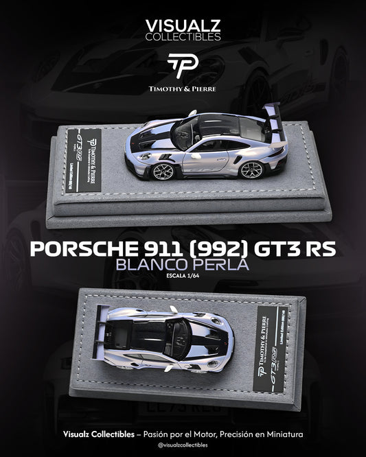 Timothy Pierre 1:64 / Porsche 911 (992) GT3 RS Blanco Perla