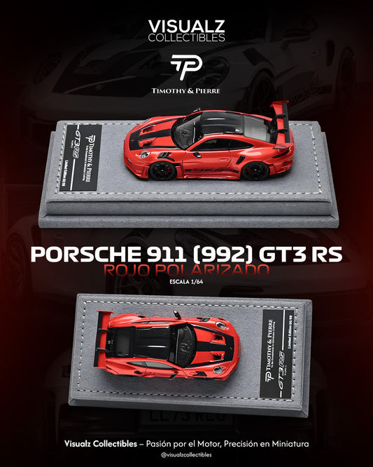 Timothy Pierre 1:64 / Porsche 911 (992) GT3 RS Rojo Polarizado